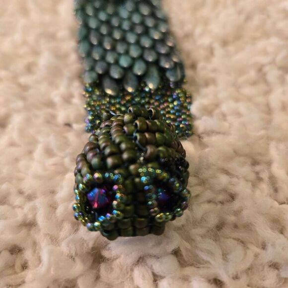 Snake Bracelet Beaded Unique - Picture 3 of 11
